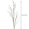 Lifelike Faux Branch Decorative Dried Artificial Twig Vine Stem for Garden Hotel Office Home Farmhouse Decor White 33.5in