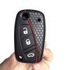 Silicone Car Key Case Cover Accessories for Fiat Punto Panda Idea Grande Punto for Citroen Jumper 2007 Flip Key Holder Keychain