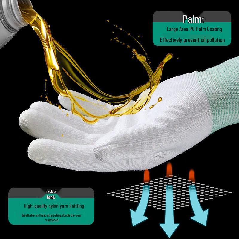 Churong Carbon Fiber Coated Nylon Work Gloves