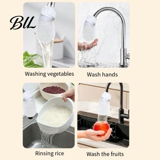 Sediment Filter for Tap Universal Faucet Water Bag with Non-Woven Fabric High-Density Remover Cotton Rust Particles Anti-Splash Reusable Easy Install