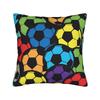 Soccer Ball Game Pattern Balls Sport Pillow Cover Print Cushion Cover Vintage Pillow Case For Wedding Party Home Decor