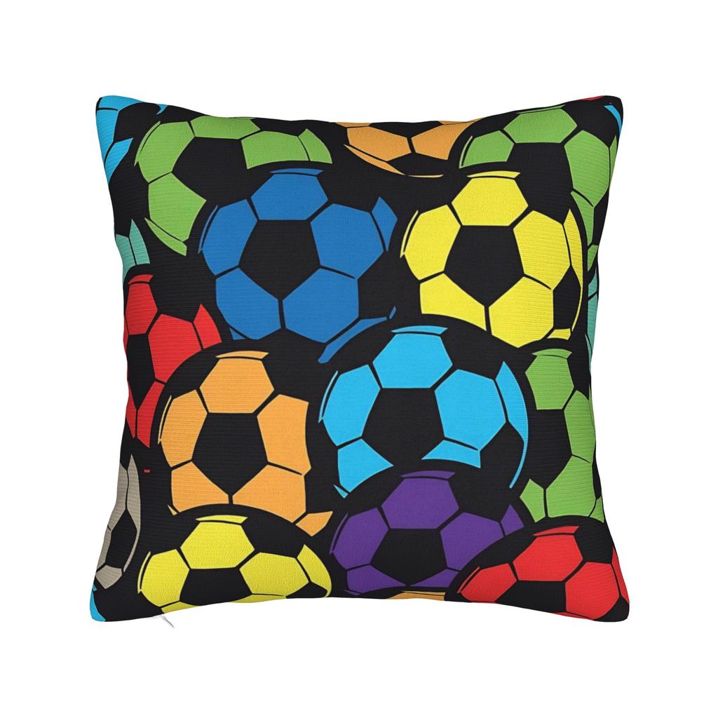 Pillow Cover Soccer Football Print Morden Pillow Case For Office Car Home Decor Pillowcases