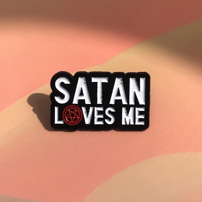 Modern Cartoon Letter Enamel Brooches For Fashion Accessories Ideal For Any Outfit