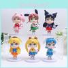 Charmante Pvc Sailor Moon Sammlerpuppen mit farbenfrohen Designs für Enthusiasten und zur Dekoration