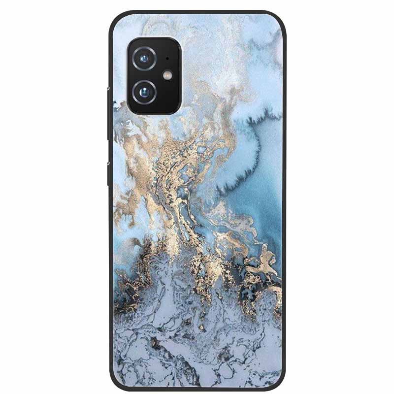 For Asus Zenfone 8 ZS590KS Cases 5.9 " Marble Soft TPU Silicone Phone Covers For Asus Zenfone8 ZS590KS Back Cases Fundas Coques