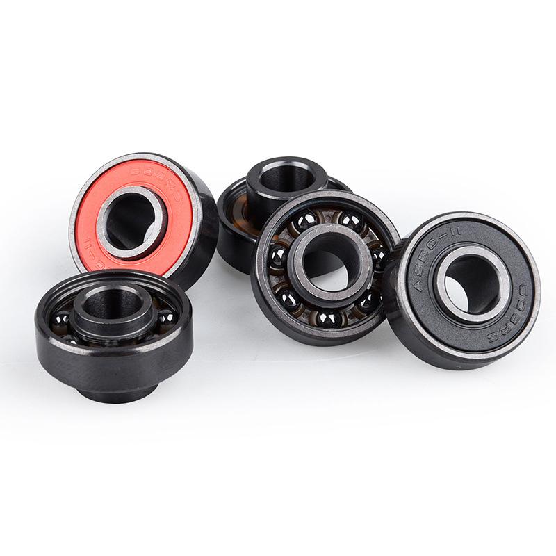 1Pc 608Rs Black And White Ceramic Ball Bearing High Speed Roller Skate Skateboard Wheel Miniature Bearings