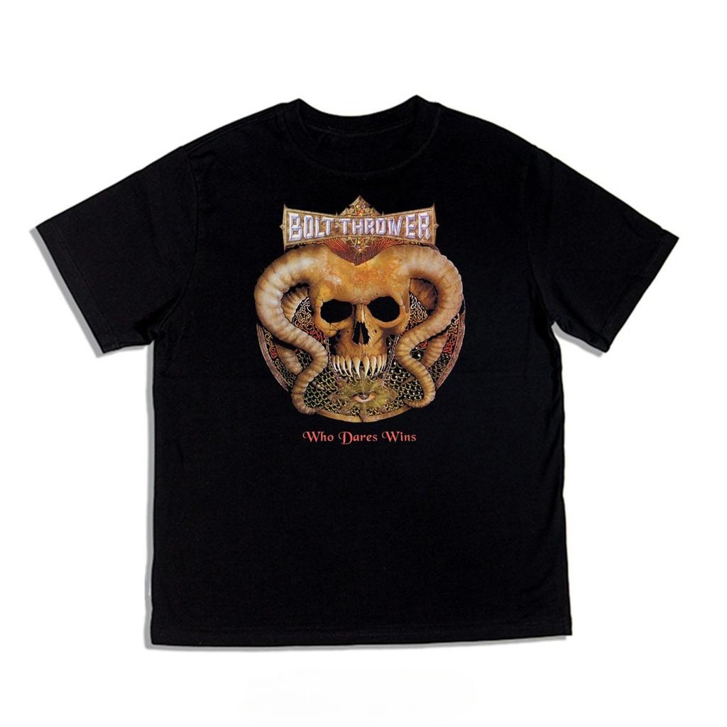 British Death Metal Rock Band Bolt Throwers Album Print Loose Tshirt Shortsleeved for Both Men and Women