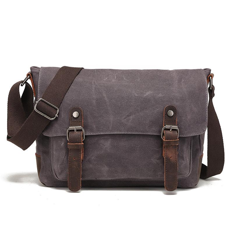 

Портативная сумка для фотокамеры мужская одноплечевая сумка Oblique Straddle для путешествий Oblique Back Electric Head Canvas He is a size 14. серый