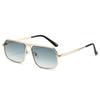 Timeless High End Designer Style Retro Trendy Oversized Alloy Metal Square Shaped Female For Both Male Sun Glasses