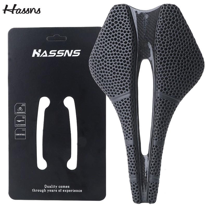 Selle de Vélo Ultra-Légère en Fibre de Carbone Imprimée en 3D Route VTT Confort Respirante Nez Court Siège de Course