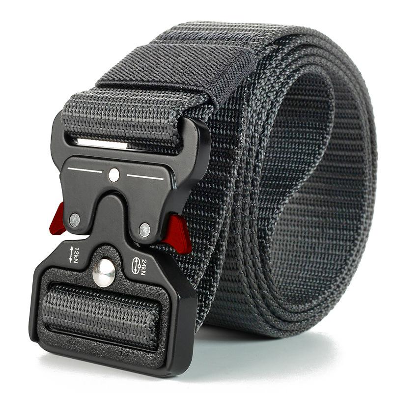 

Genuine Tactical Belt Quick Release Outdoor Military Belt Soft Real Nylon Sports Accessories Men And Women Black Belt 125cm