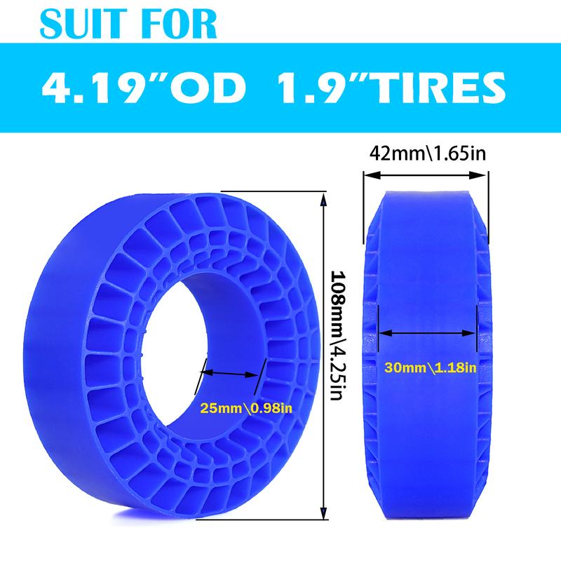 4pcs1.9in Tires Soft Silica Gel Anti Foams Insert 108mm spongeFor 1/10 RC Crawler Car TRX4 SCX10 BRX01 Accessories Upgrade Parts
