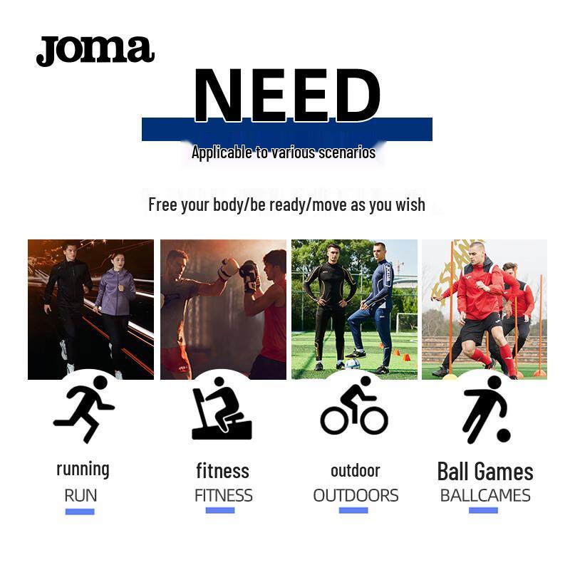 JOMA Kids' Athletic Compression Shorts