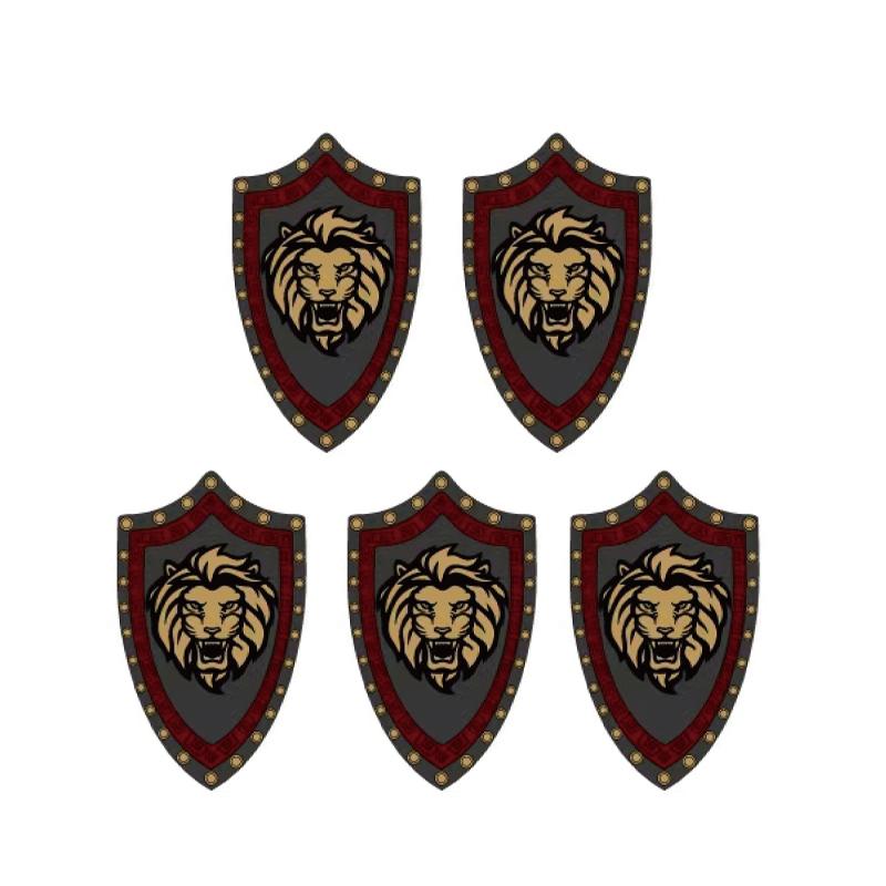 Medieval Military War Army Castle Knight Soldier Figures Building Blocks Weapon Cloak Helmet Shoulder Armor Flag Warrior Shield