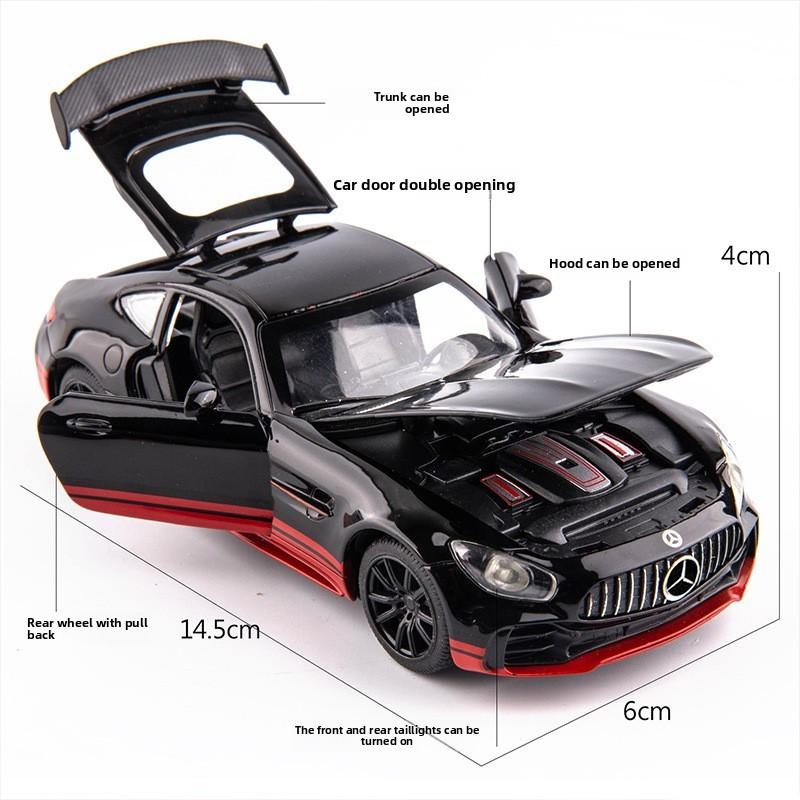 Gtr Mercedes Benz Car Model With Acousto Optic Design For Childrens Gift