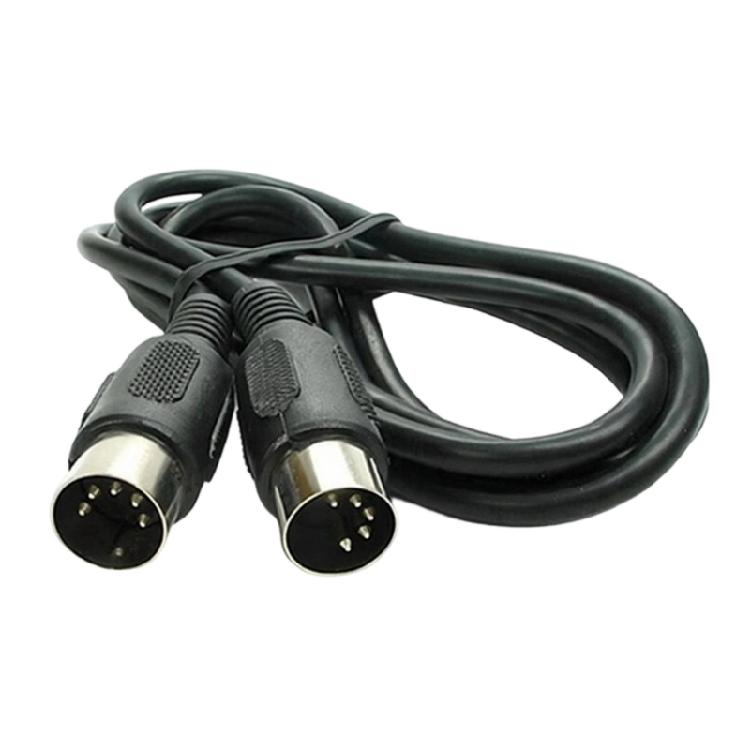 Male to Male Cable Adapter DIN 5 Pin to DIN 5 Pin Cable Sound Extension Cable Connector for Electronic Piano Keyboard