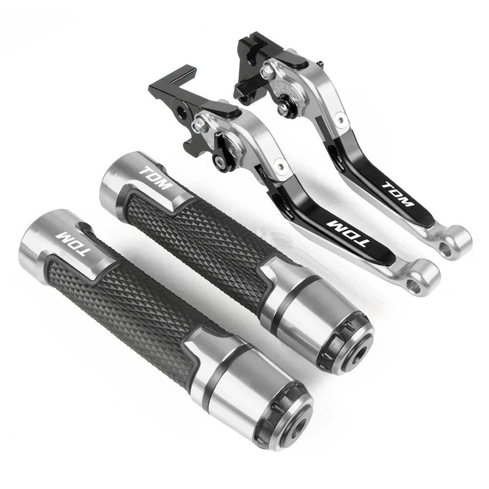 For Yamaha TDM 900 2004-2014 2007 2008 2009 2010 2011 Motorcycle Brake Clutch Lever Extendable Adjustable Hand Grip Handlebar