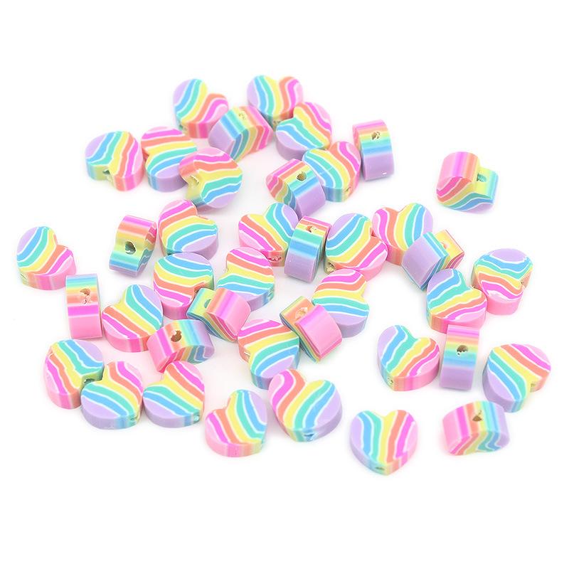 Soft Pottery Pieces Beaded Diy Mobile Phone Chain Accessories Loose Beads Smiley Face Letters Animal Fruit Mixed Soft Pottery