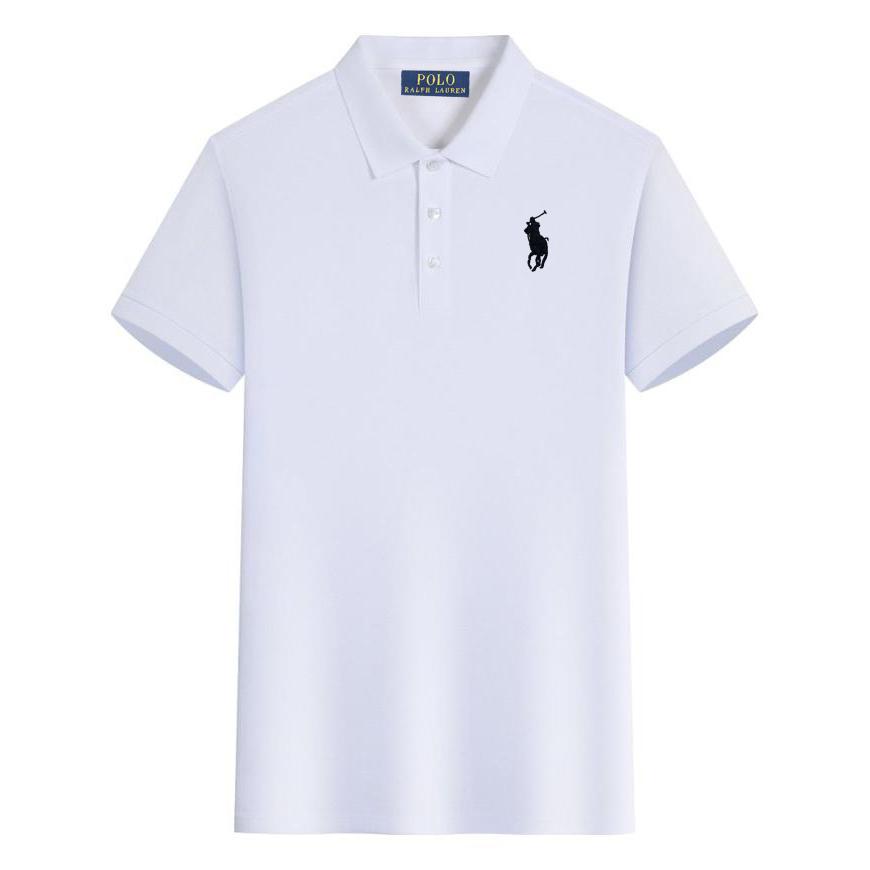Polo Ralph Lauren Letní nové Pony Vyšívané Neformální Sportovní Polo Tričko, Odvádějící Pot a Absorpční Vlhkost Polo Tričko z Čisté Bavlny