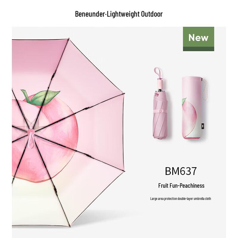 Jiaoxia Triple-Fold UV Protection Sun & Rain Umbrella