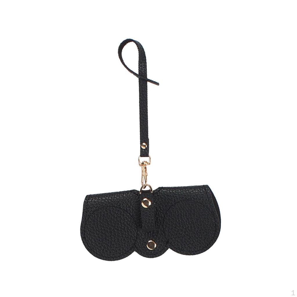 Sunglasses Bag Case Eyeglasses Storage Box with Detachable Handle Strap Fashionable Reading of