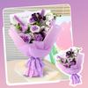 Simulation Rose Tulip Knitting Starter Kit Easy to Finish Bright Color Flower Knitting DIY Craft Kit for Holiday Birthday