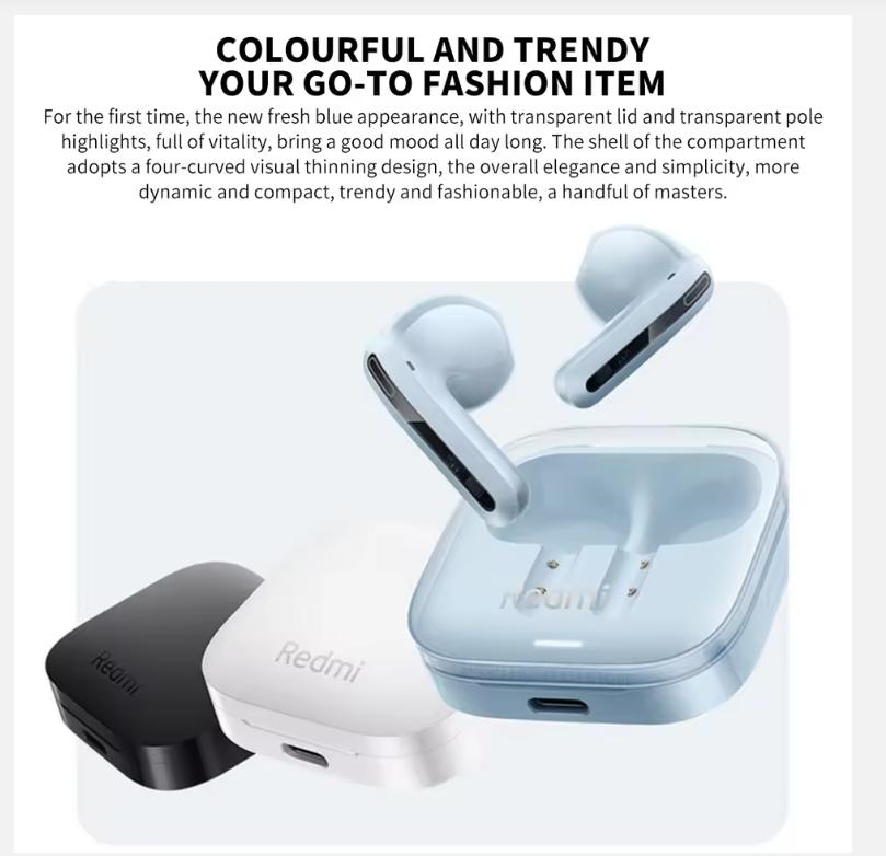 New Xiaomi Redmi Buds 6 Vitality Edition Bluetooth 5.4 Noise Reduction Earphone 30H Battery Life 5 Tuning Modes Wireless Headset