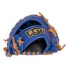 ZETT Youth Softball Ground Royal Blue x Oak Size L heights BJG762650 Glove, Hero, All-Around, Right-Handed Throw, Brown, (For 140-155cm),