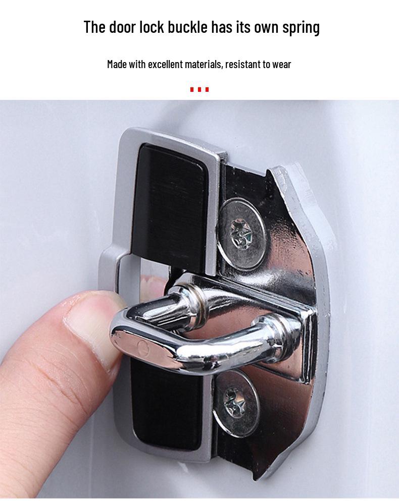 Subaru Forester, Outback, XV, Legacy Anti-Rattle TRD Door Lock Buckle Cover - Stainless Steel Car Accessory.