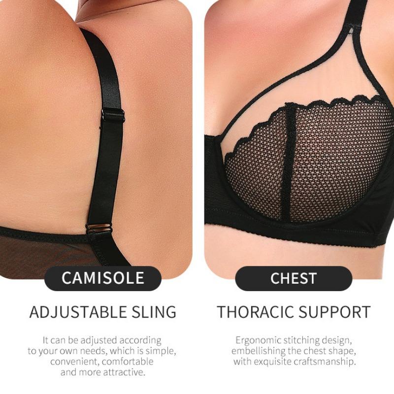 European and American Sexy Ultra-thin Lace Bra Plus Size Underwear