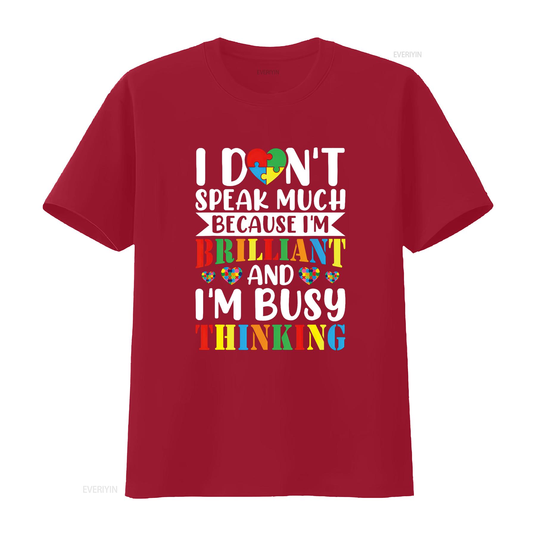 I Dont Speak Much Autistic Toddler Boy Girl Autism Awareness T Shirt vintage Washed streetwear Stylish Unisex designer clothes S