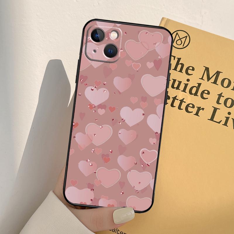 

Love Rose Gold Style Phone Case For iPhone 17 16 15 13 11 12 14 Pro Max mini XR 16e 15 16 Plus 17 Air Full Cover iPhone 12 Pro