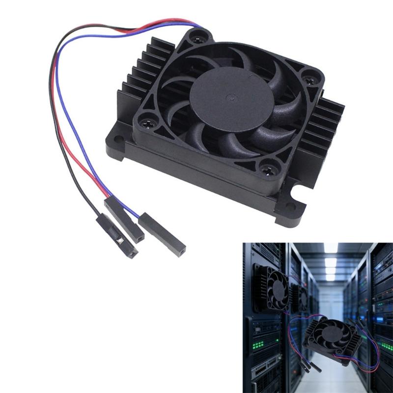 Brushless CPU Cooling Fan With Aluminum Heatsink Low Noise Radiator Heat Dissipation Fan For CM4 Development Board
