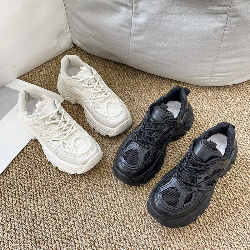 Rutschfeste Schuhe, High Heels, Frühling-Herbst Neuer Stil Dicksohlige Sportschuhe für Damen