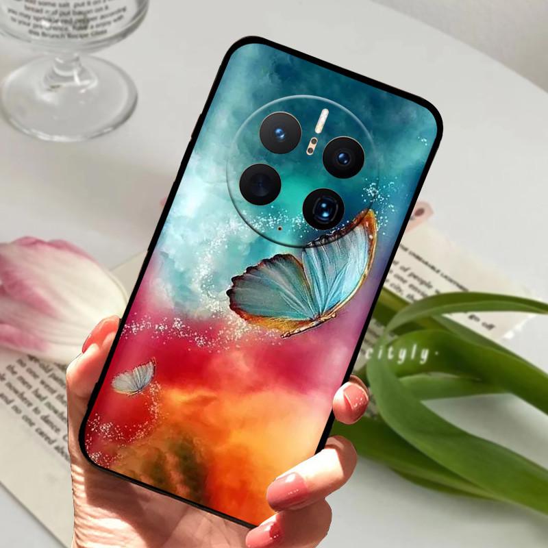 For Huawei Mate 50 Pro Case Cover Soft TPU Painted Funda Cases For Huawei Mate 50 Pro Cover Silicone Mate50 Pro 50Pro 50E Coque