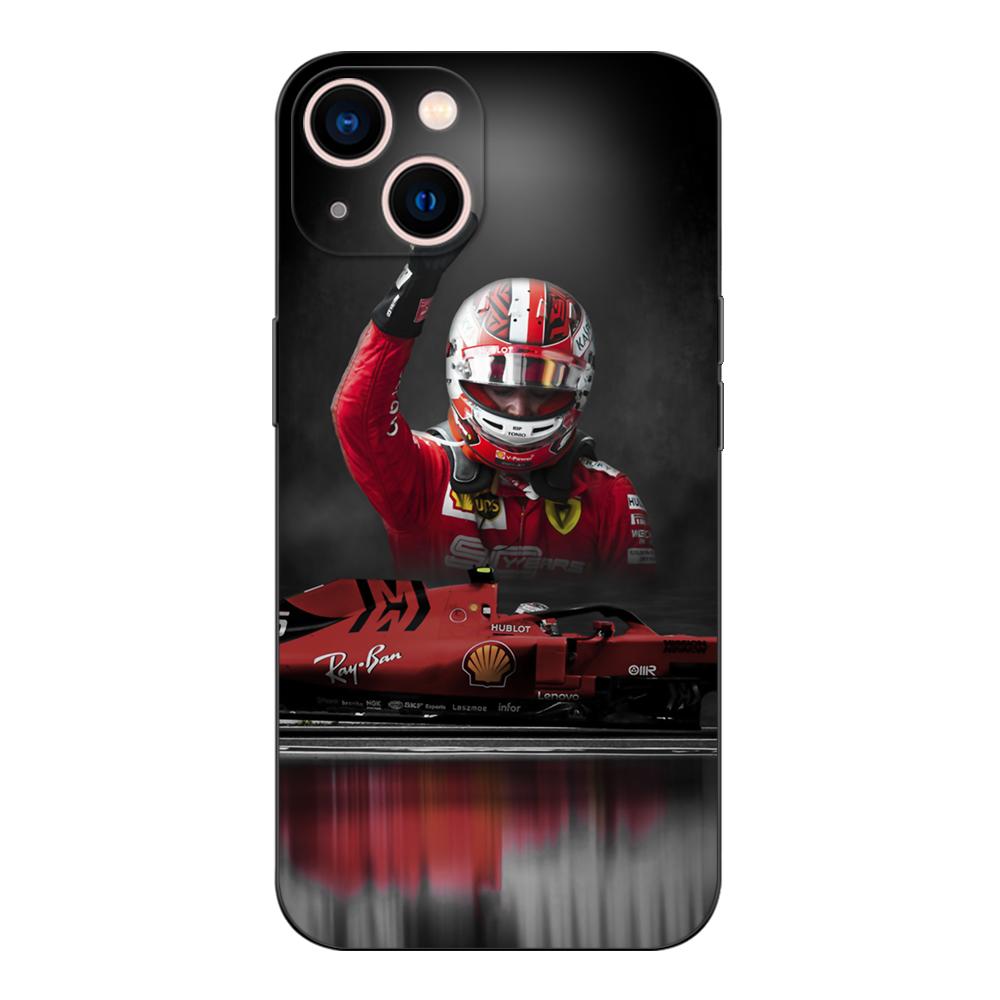 Black Tpu Case For Vivo Y21 Y51A 2021 Y21S Y33S Y51 2020 Y51S Y53s 4G Y72 5G Back Cover Charles Leclerc 16
