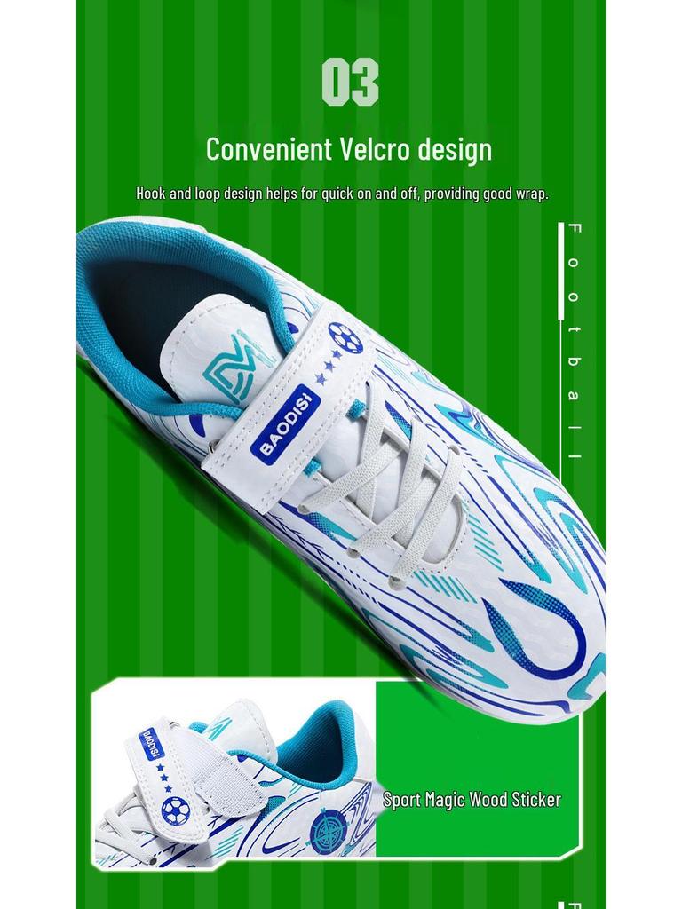 Fotballsko med borrelås for barn: Slitesterke knotter for utendørstrening og skolespill