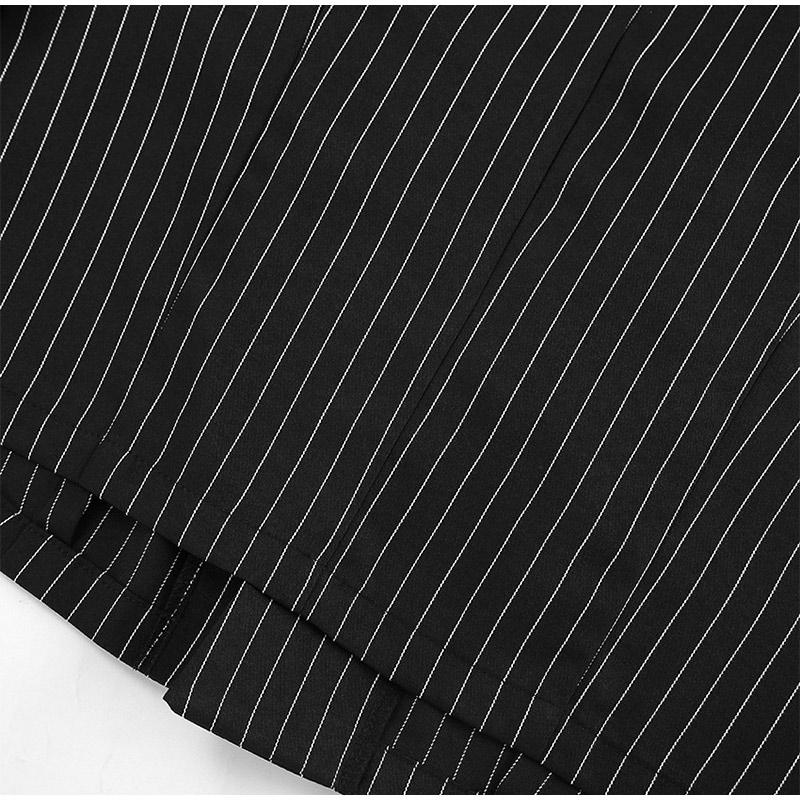 2025 New Spring Autumn Vintage Coats for Women Fashion French Style Long Sleeve Jackets Striped Turn-down Collar Commuter Outerwear