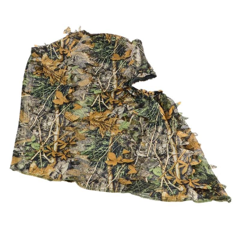 Camouflage Leaves 3D Headgear Outdoor Camping Hunting Breathable Training Integrated Cap Leaf Clothing