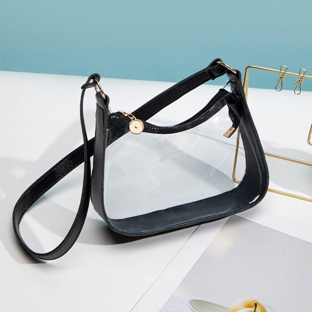 Waterproof Transparent Shoulder Bag Portable Tote Bag Fashion Crossbody Bag  Girls
