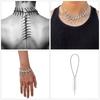 Artistic Silver Fishbone Chokers Ergonomic Neck Chain Gothic Jewelry With Thorn Detailing For Special Occasions