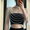 Handmade Pearl Finger and Shoulder Body Chain Costume Accessory