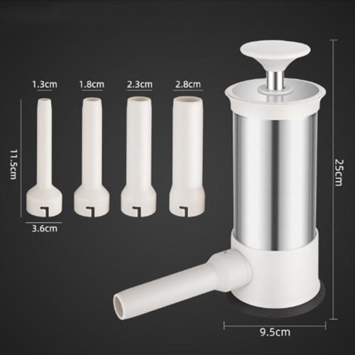 304 Stainless Steel Large Manual Sausage Maker Meatball Maker Sausage Stuffer Homemade Use Filler Tool Meat Ball Mold Machine