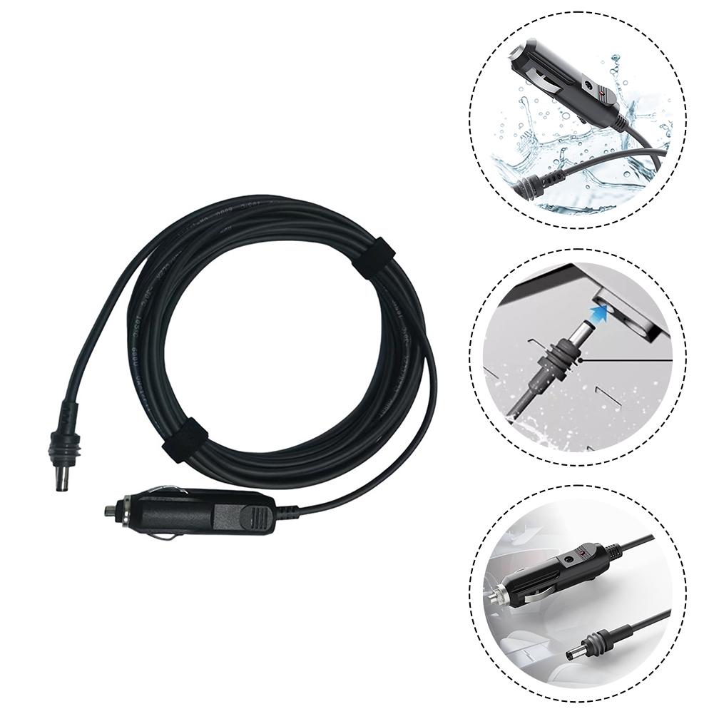 Travel Convenience 4 Meters DC Car Charger Cord 12V Power Supply PVC Pure Copper Material 18 AWG Wire Construction