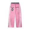 Womens Streetwear Hooded Crop Top Wide Leg Pants Set With 3D Print