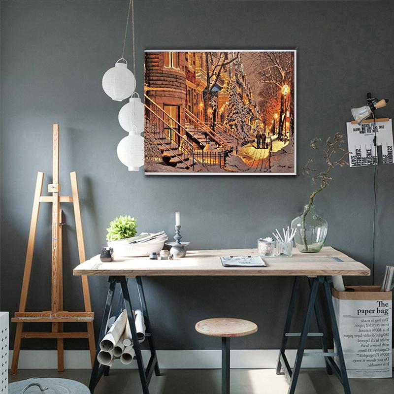 Diamond Painting 5d Christmas Santa Claus Full Square Drill Diamond Embroidery Cross Stitch Landscape DIY Wall Art Decor