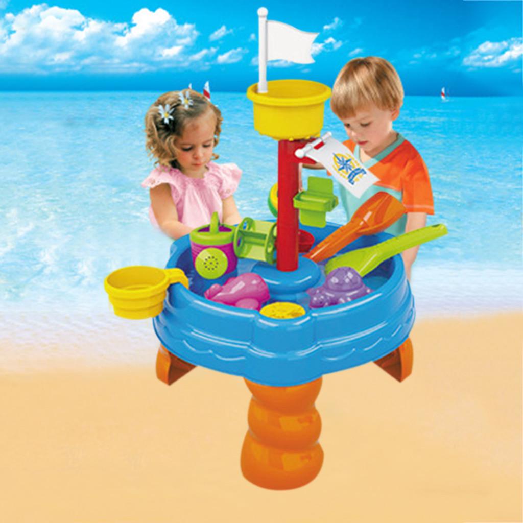Sand & Water Table Watering Can & Spade Kids Outdoor Garden Sandpit Toy Set