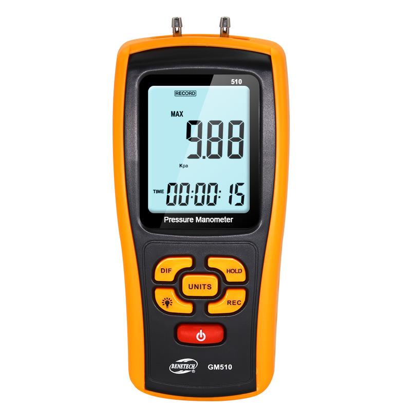 BENETECH Digital Differential Pressure and Vacuum Gauge for Gas and Wind