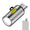 Portable Type-C Mini Flashlight Phone Keychain USB-C Electric Torch Nightlight Table Lamp For Riding Sports Outdoor Camping