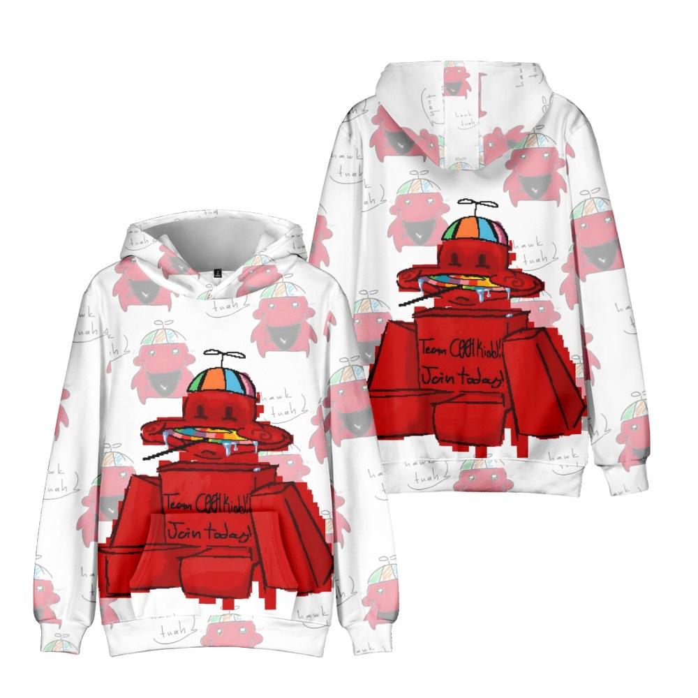 

Мода 8 цветов для поклонников мультфильма Губби, толстовка с принтом, для спорта на открытом воздухе, косплей, пуловеры, худи, костюм для косплея XS белый